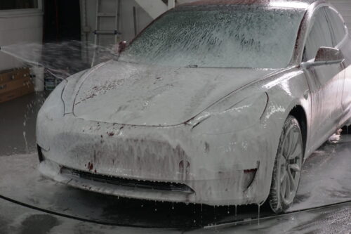 Vehicle exterior after thorough hand wash and decontamination at Evelyn Protective Films Markham