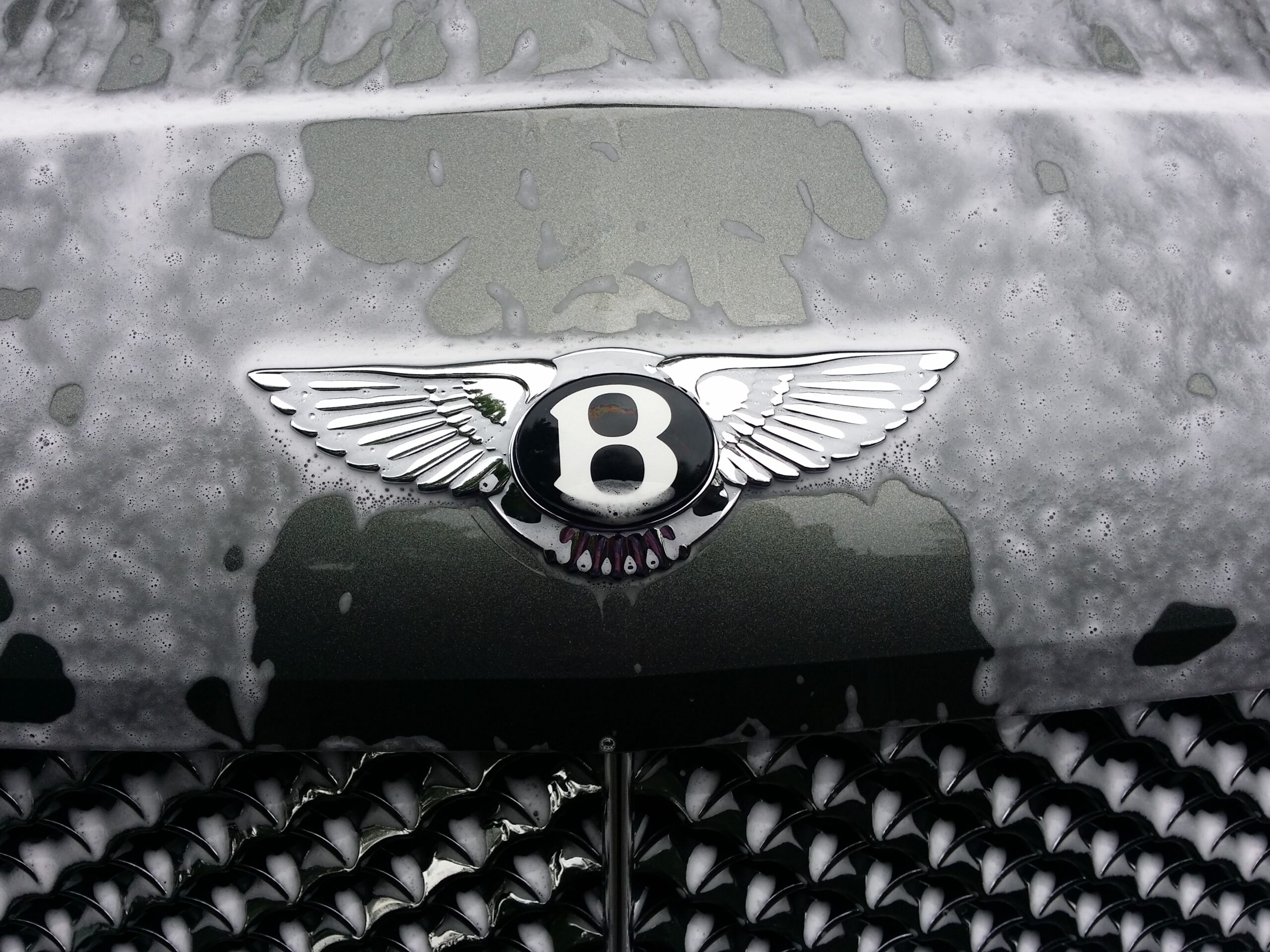 Exterior hand wash detail in progress at the Markham detailing studio