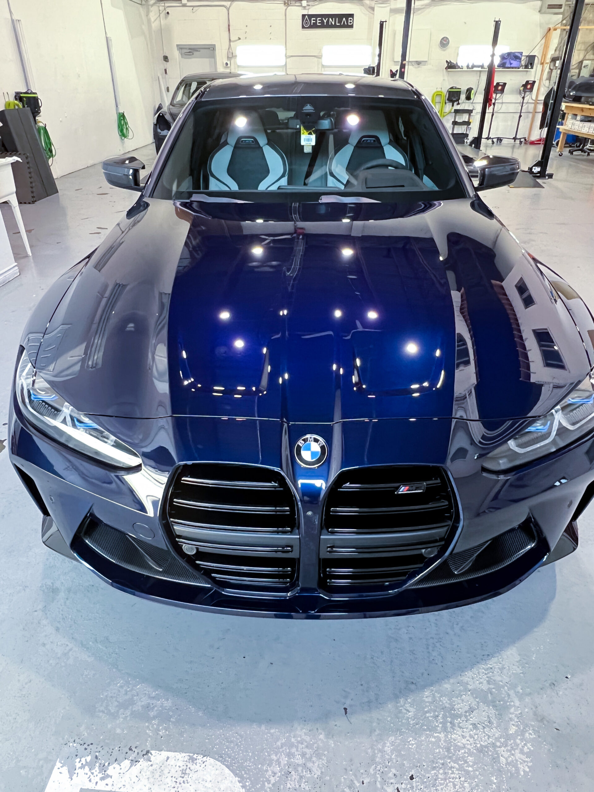 PPF Richmond Hill installation on BMW M3 front end at Markham studio