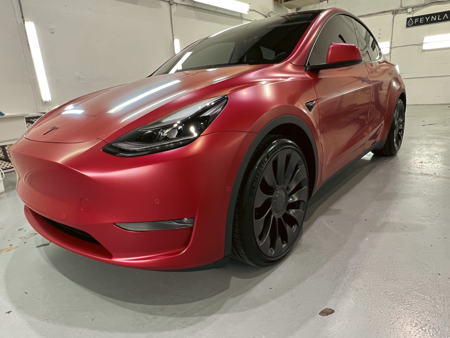 Tesla Model Y with Deep Tint