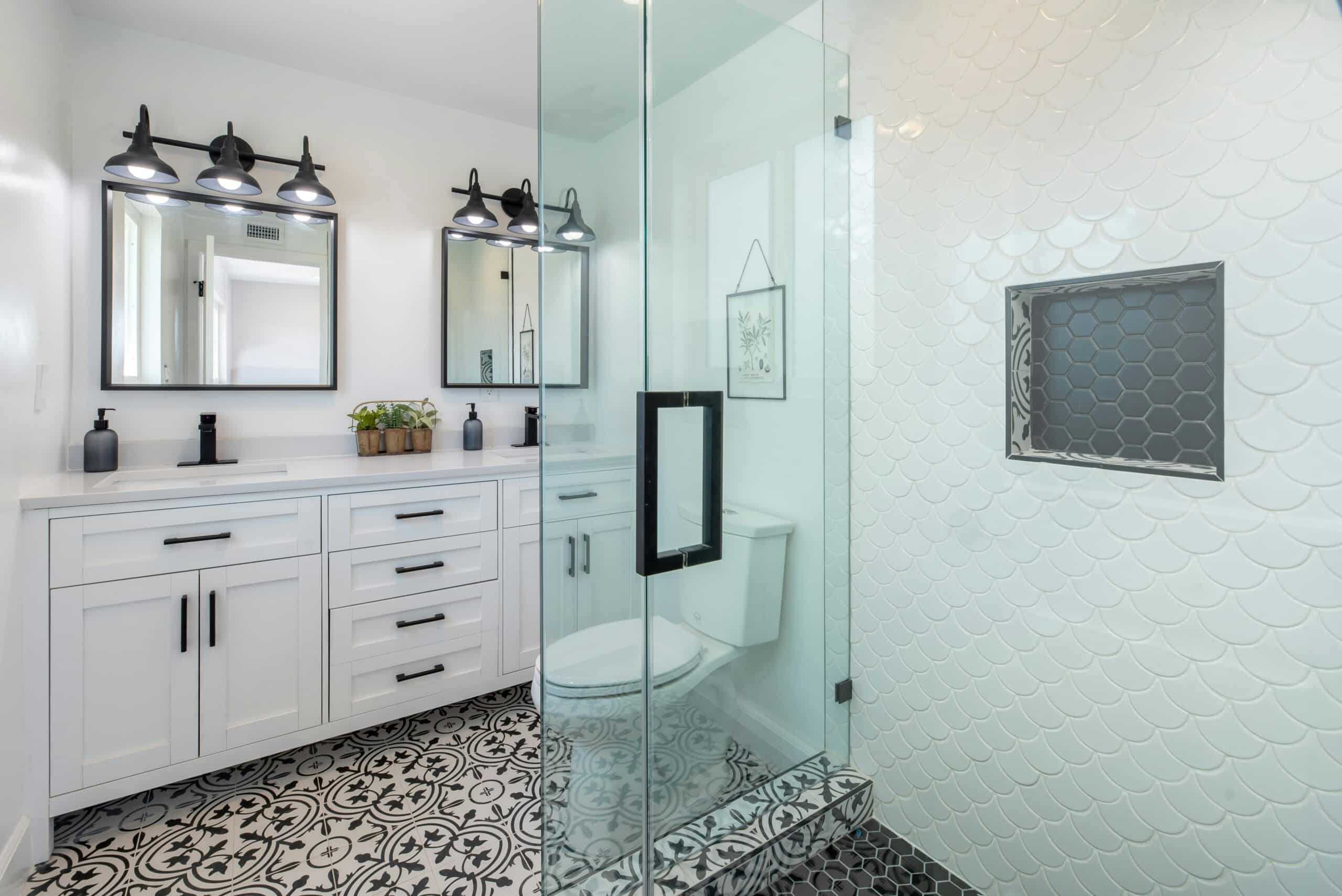 Residential ceramic coating Markham application by Evelyn Protective Films, HomeArmor protection on glass shower enclosure and tile surfaces