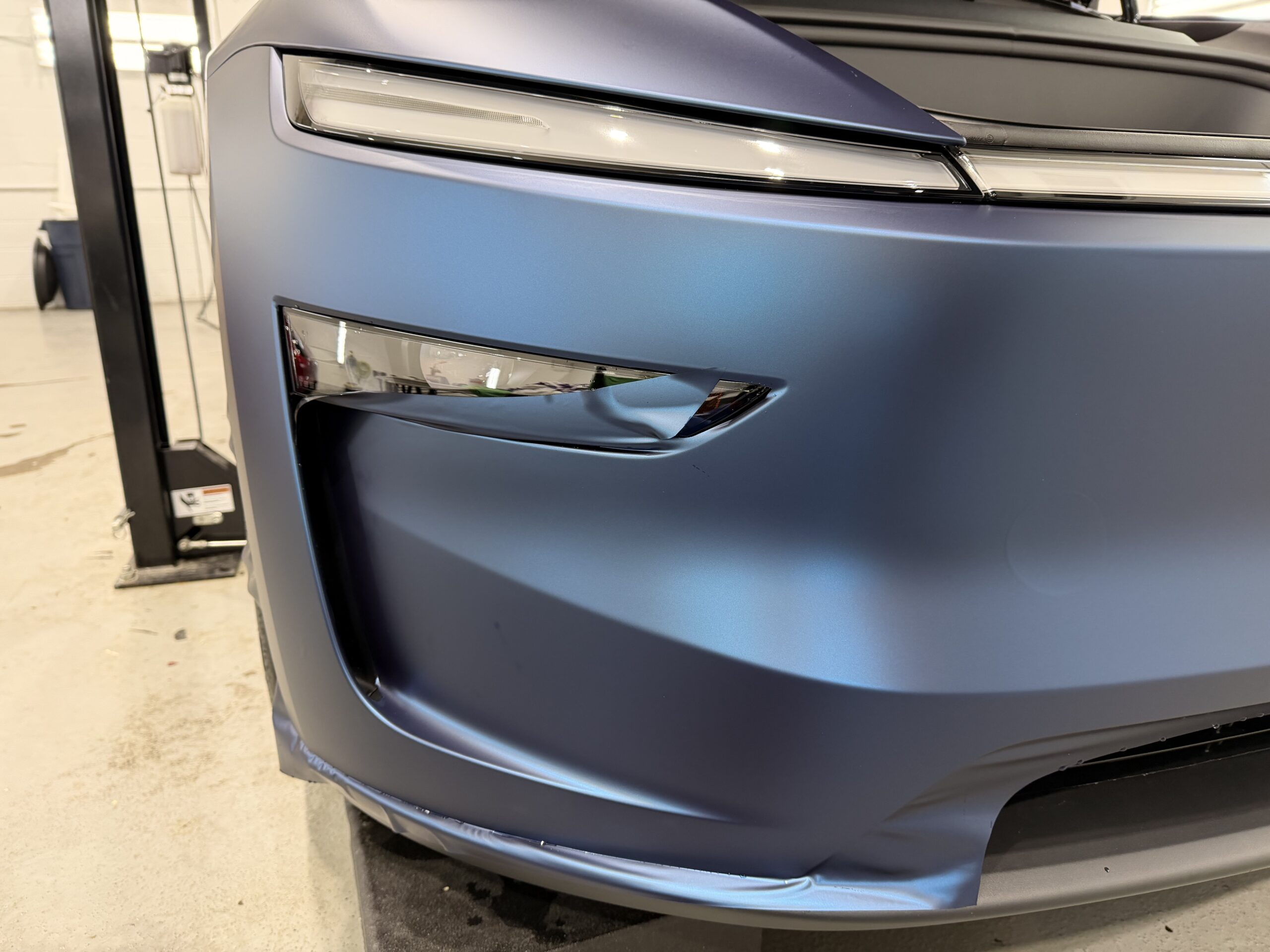 Coloured PPF installation at Evelyn Protective Films and Coatings in Markham