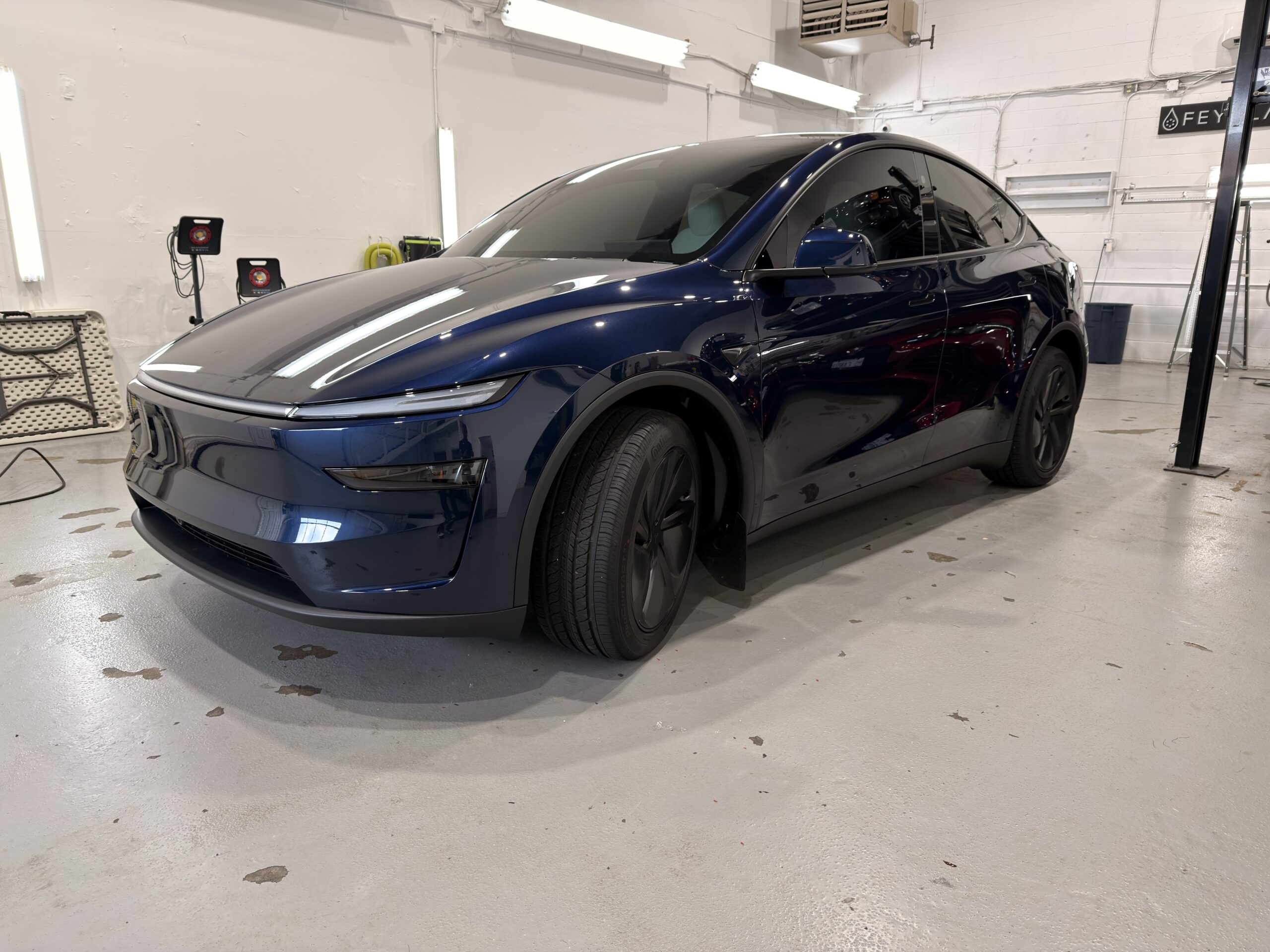 Ceramic window tint installation in progress at the Markham studio